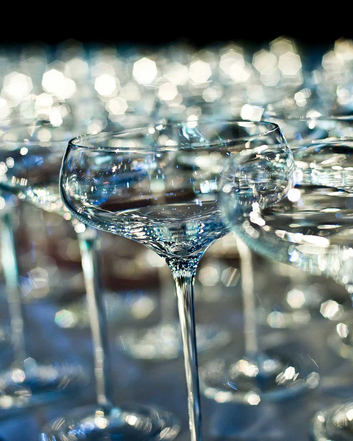 Retro Champagne Glassware